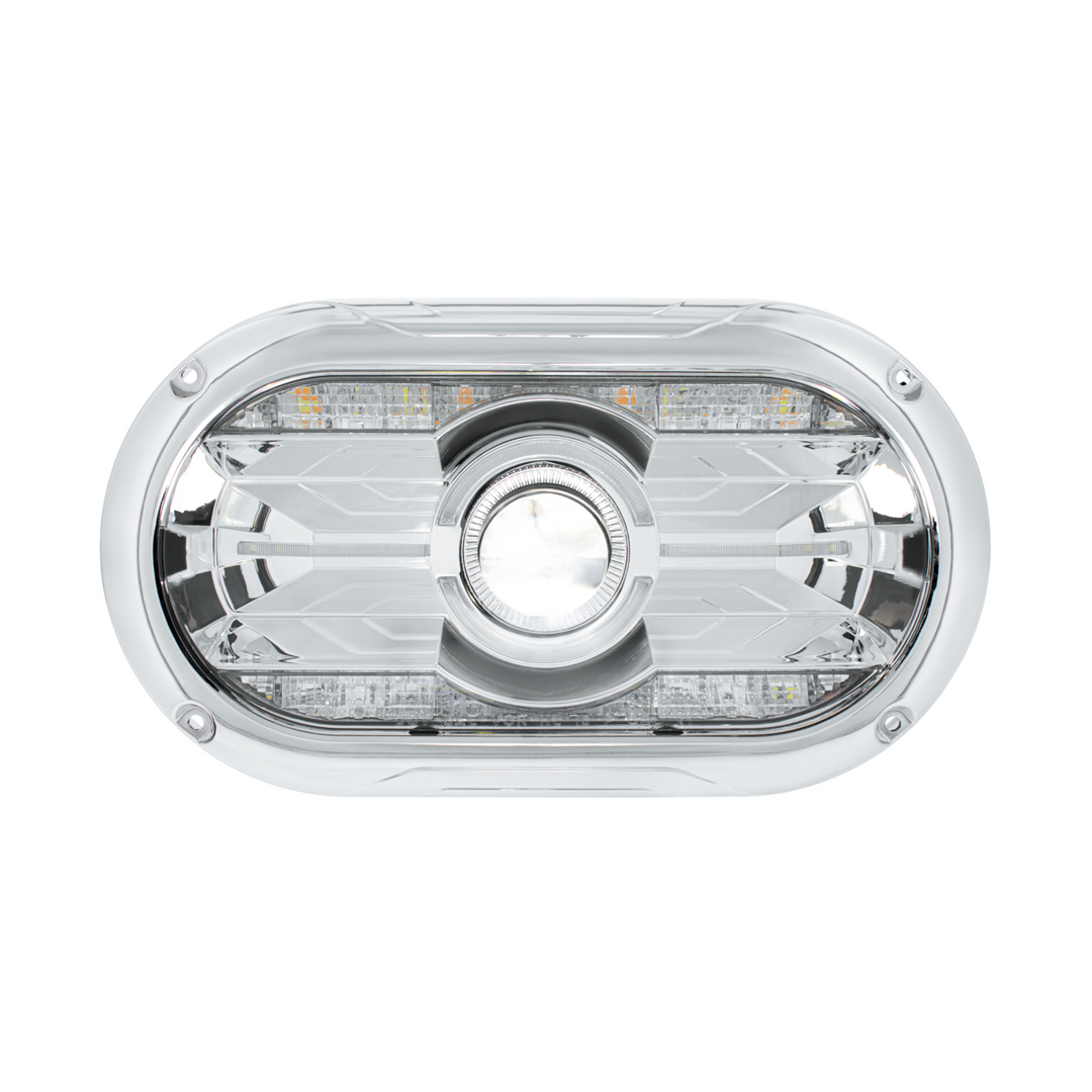 Full LED Projector One-Piece Style Headlight For Dual 5-3/4" Headlight Housing