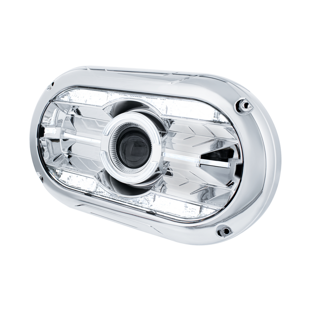 Full LED Projector One-Piece Style Headlight For Dual 5-3/4" Headlight Housing