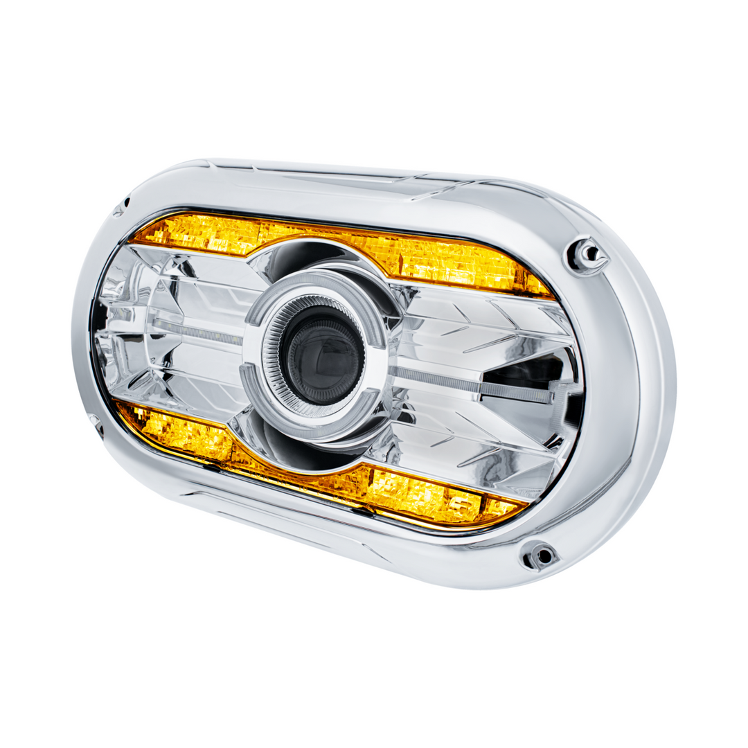 Full LED Projector One-Piece Style Headlight For Dual 5-3/4" Headlight Housing