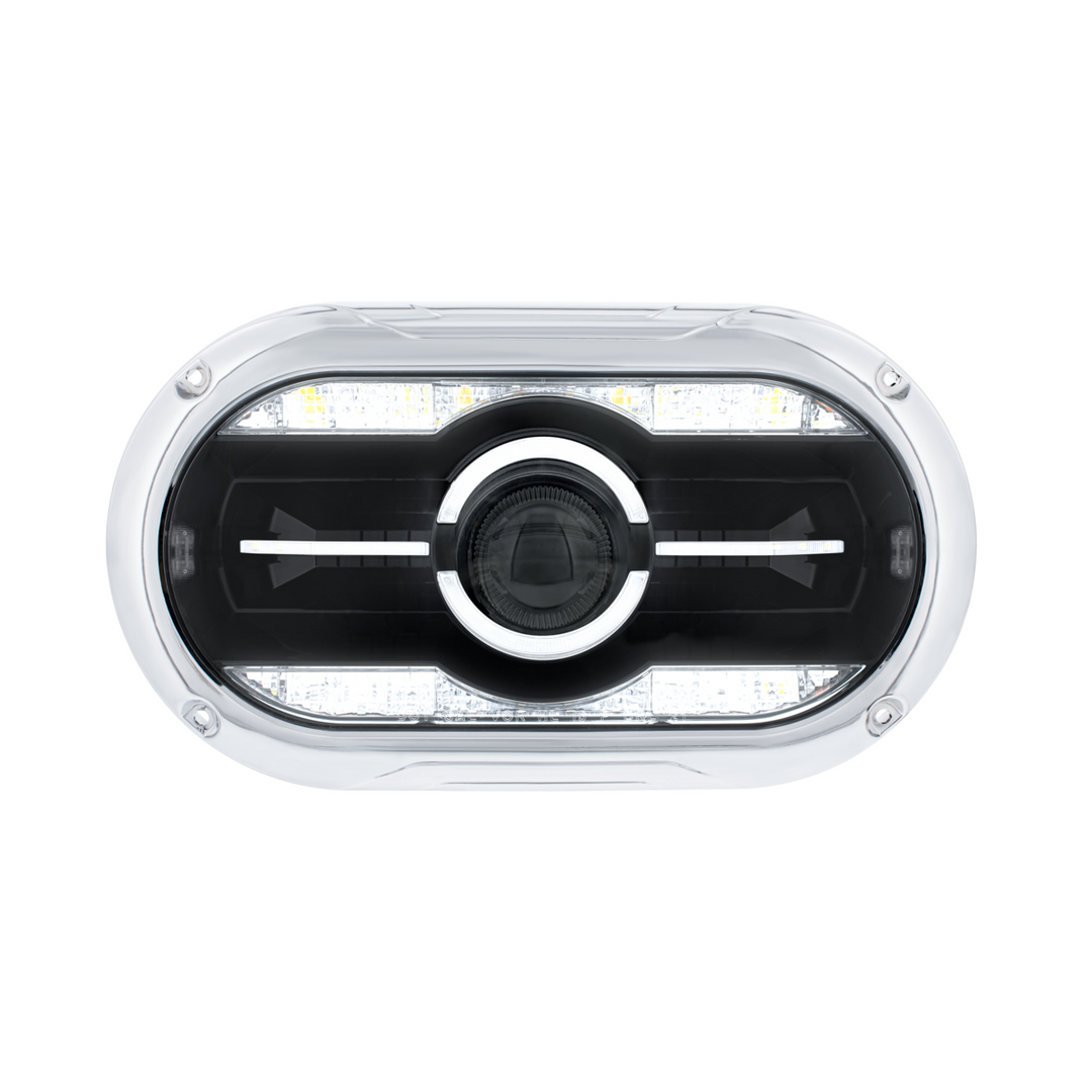Full LED Projector One-Piece Style Headlight For Dual 5-3/4" Headlight Housing