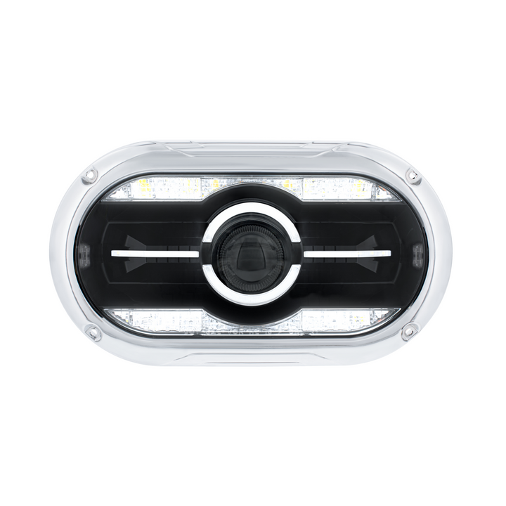 Full LED Projector One-Piece Style Headlight For Dual 5-3/4" Headlight Housing