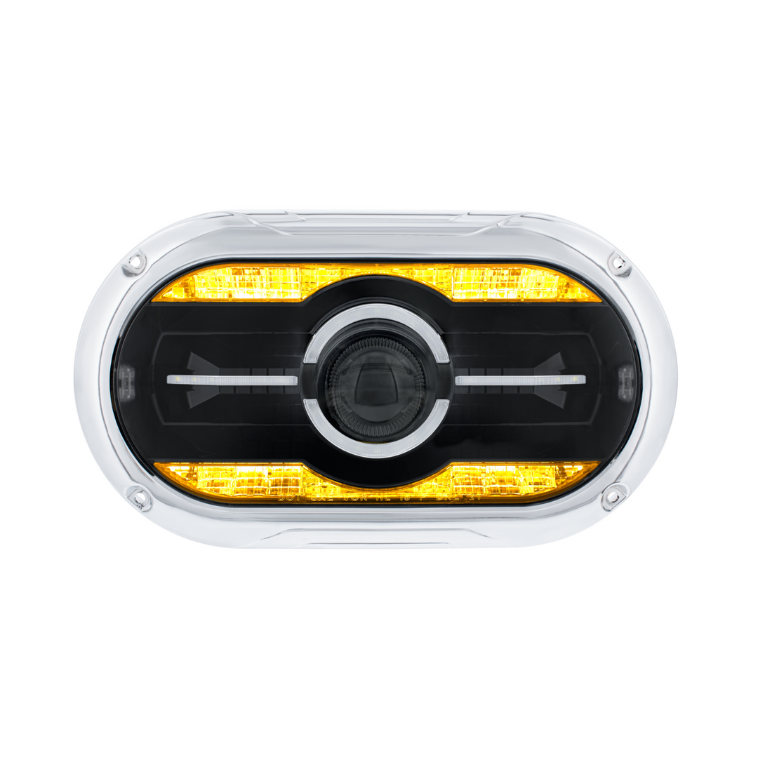 Full LED Projector One-Piece Style Headlight For Dual 5-3/4" Headlight Housing
