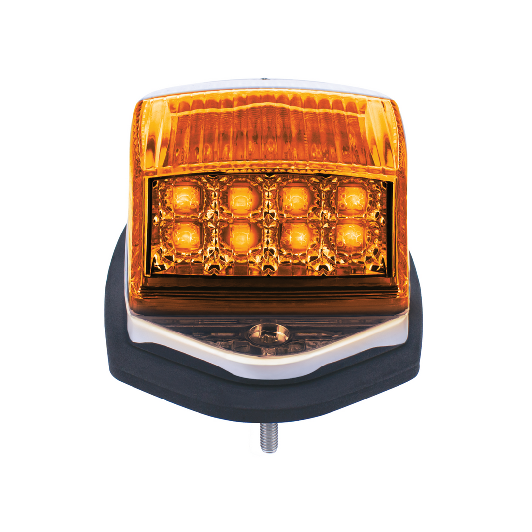 Double Fury 17 LED Light Grakon 5000 Style Square Cab Light - Amber &amp; Blue LED