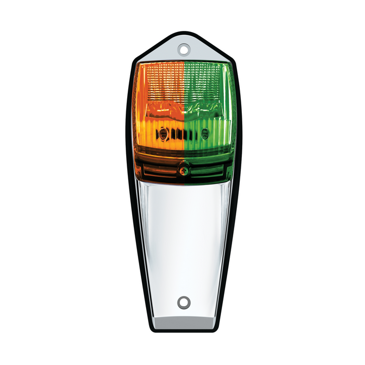 Double Fury 17 LED Light Grakon 5000 Style Square Cab Light - Amber &amp; Green LED
