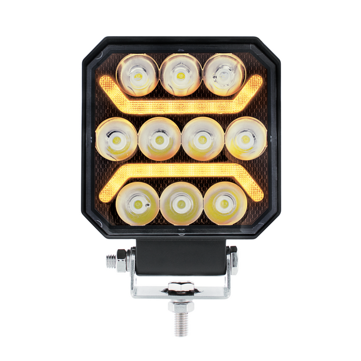 10 LED High Power LED Work Light With "U" Light Guide