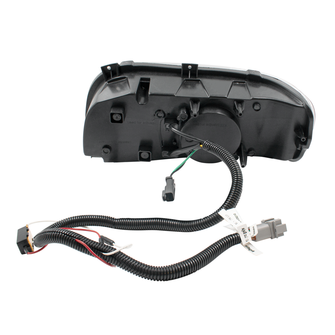 High Power LED Headlight With 8 LED Turn &amp; 4 LED Position Light For 2008-2024 Peterbilt 389 — Passenger / Chrome