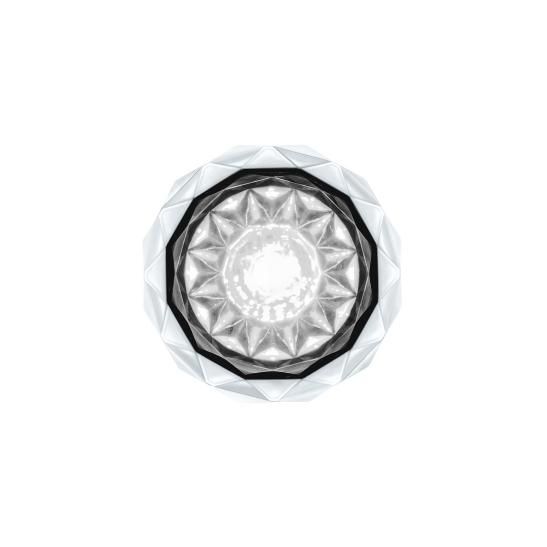 Double Fury 4 LED Dual Function 1-1/8" Crystal Watermelon Light - Amber &amp; White LED