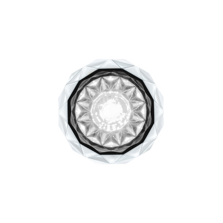 Double Fury 4 LED Dual Function 1-1/8" Crystal Watermelon Light - Amber &amp; White LED