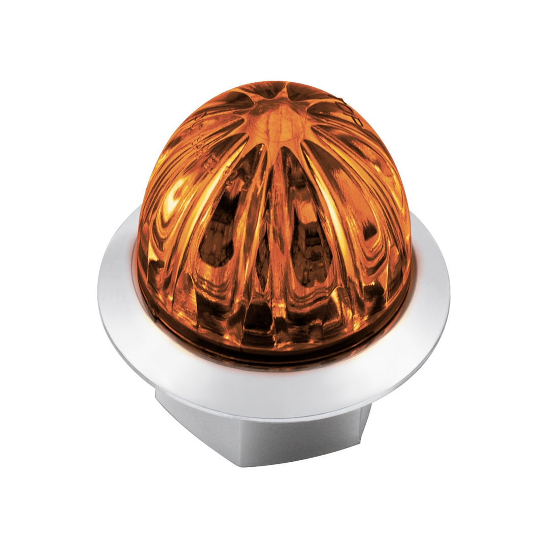 Double Fury 4 LED Dual Function 1-1/8" Watermelon Clearance/Marker Light - Amber &amp; Blue LED