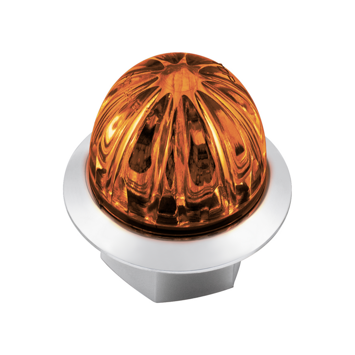 Double Fury 4 LED Dual Function 1-1/8" Watermelon Clearance/Marker Light - Amber &amp; Blue LED