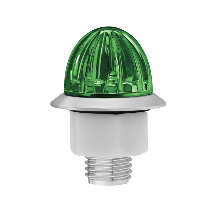Double Fury 4 LED Dual Function 1-1/8" Watermelon Clearance/Marker Light - Amber &amp; Green LED