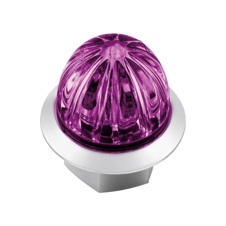 Double Fury 4 LED Dual Function 1-1/8" Watermelon Clearance/Marker Light - Amber &amp; Purple LED