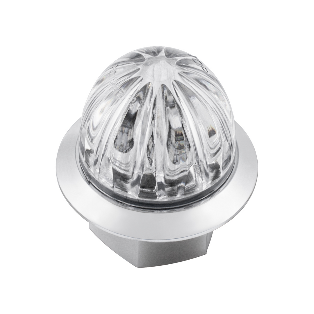 Double Fury 4 LED Dual Function 1-1/8" Watermelon Clearance/Marker Light - Amber &amp; Red LED