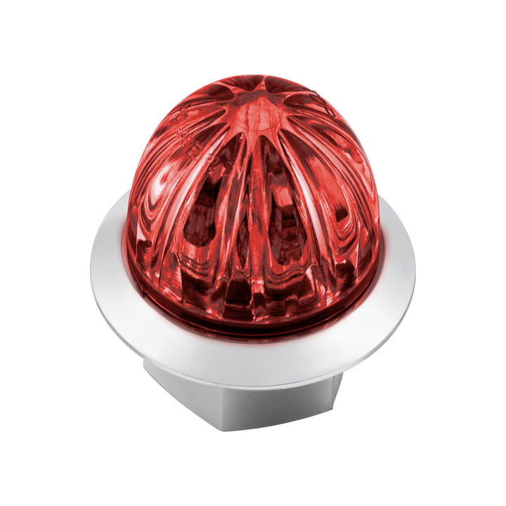 Double Fury 4 LED Dual Function 1-1/8" Watermelon Clearance/Marker Light - Red &amp; Blue LED