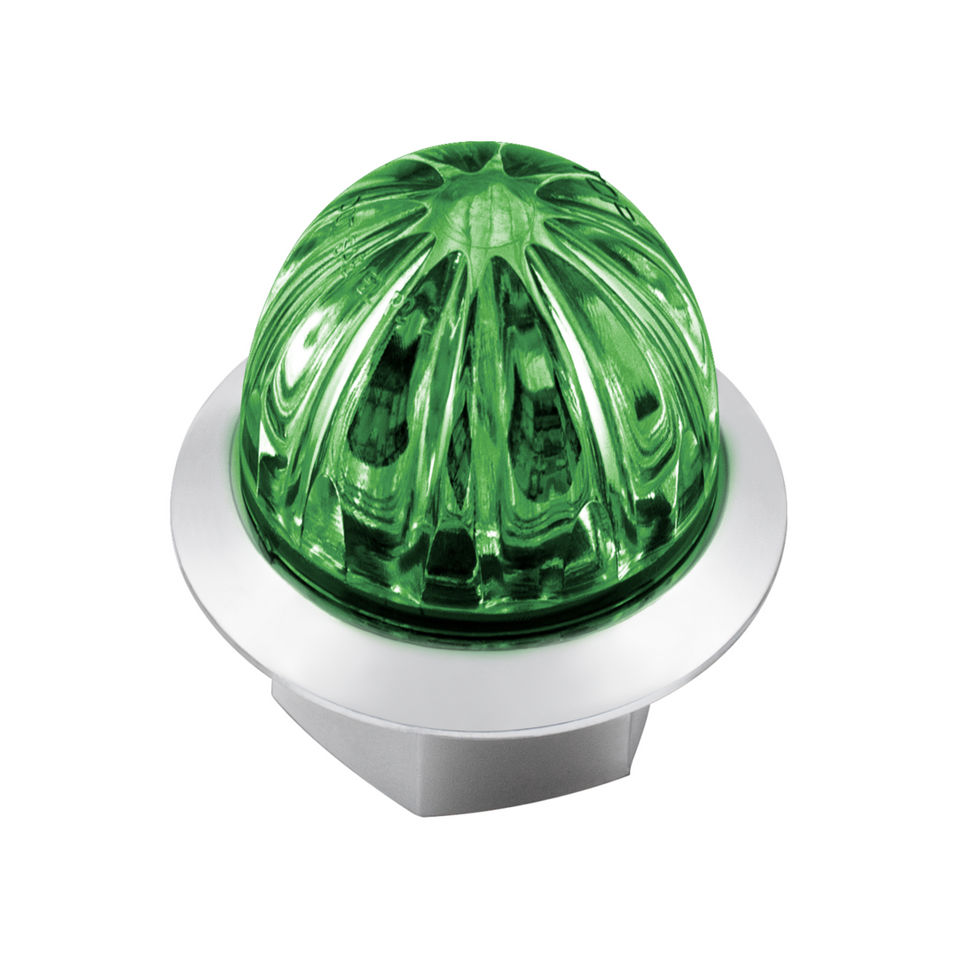 Double Fury 4 LED Dual Function 1-1/8" Watermelon Clearance/Marker Light - Red &amp; Green LED