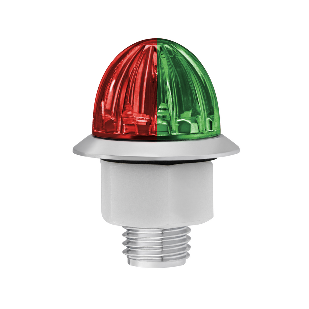 Double Fury 4 LED Dual Function 1-1/8" Watermelon Clearance/Marker Light - Red &amp; Green LED