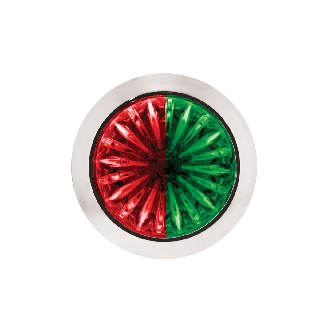 Double Fury 4 LED Dual Function 1-1/8" Watermelon Clearance/Marker Light - Red &amp; Green LED