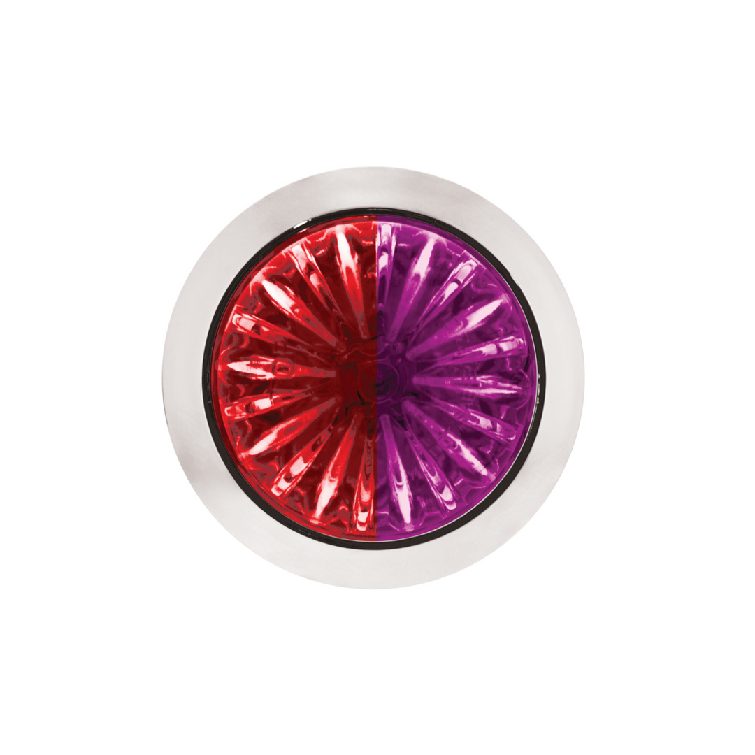 Double Fury 4 LED Dual Function 1-1/8" Watermelon Clearance/Marker Light - Red &amp; Purple LED