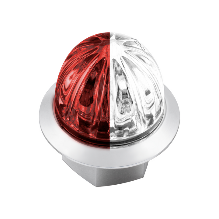 Double Fury 4 LED Dual Function 1-1/8" Watermelon Clearance/Marker Light - Red &amp; White LED