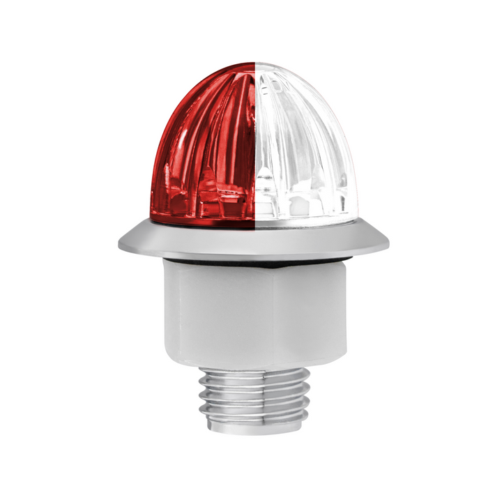 Double Fury 4 LED Dual Function 1-1/8" Watermelon Clearance/Marker Light - Red &amp; White LED