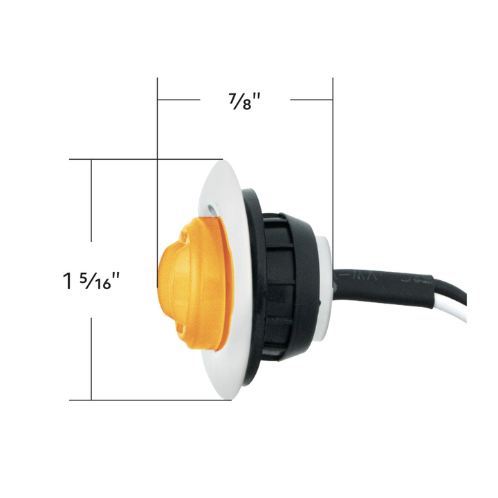 GloLight 2 LED 3/4" Mini Light With Stainless Steel Trim