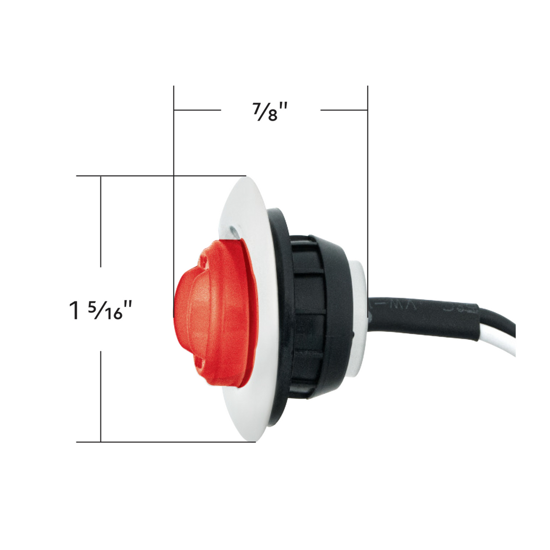 GloLight 2 LED 3/4" Mini Light With Stainless Steel Trim