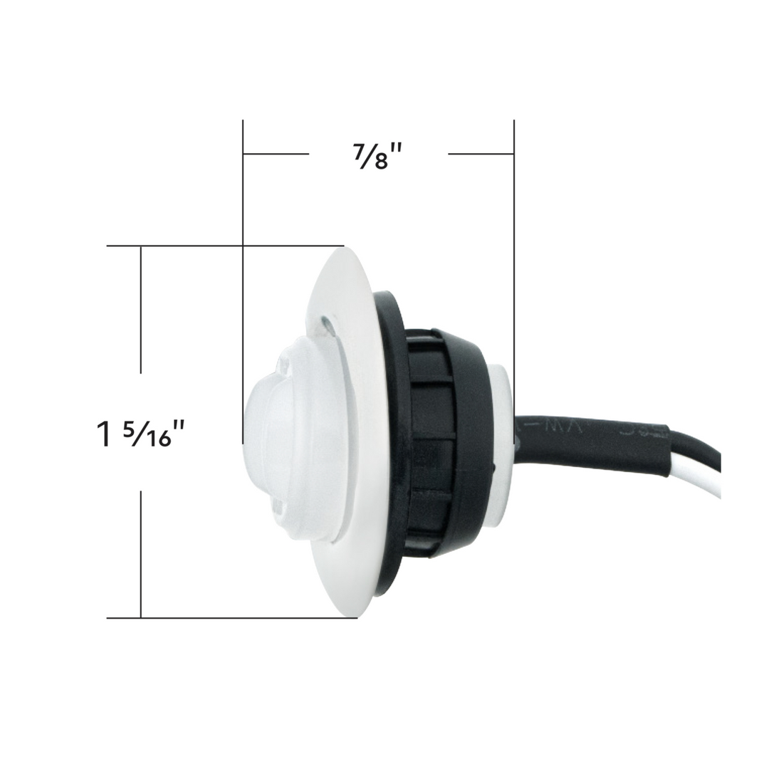 GloLight 2 LED 3/4" Mini Light With Stainless Steel Trim