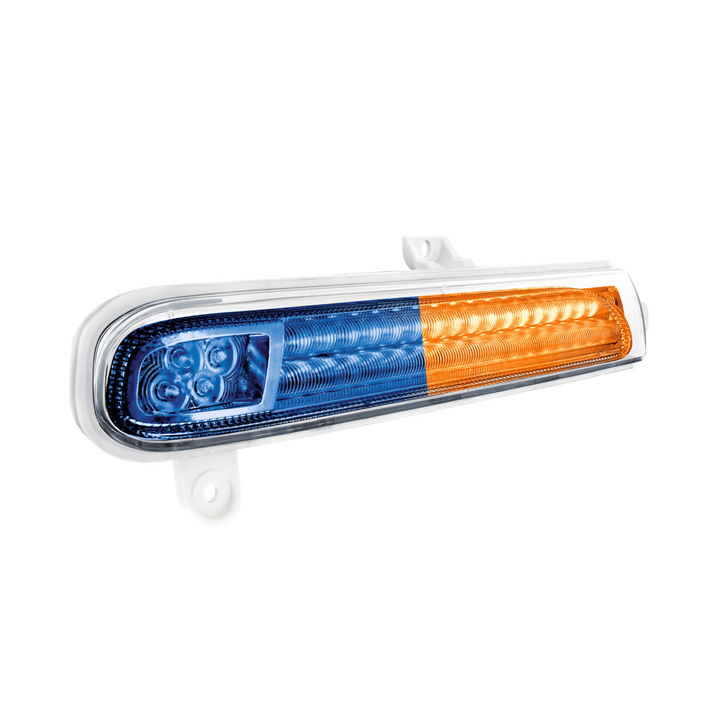 Double Fury 78 LED Turn Signal Light For 2008-2024 Peterbilt 389 - Amber &amp; Blue LED