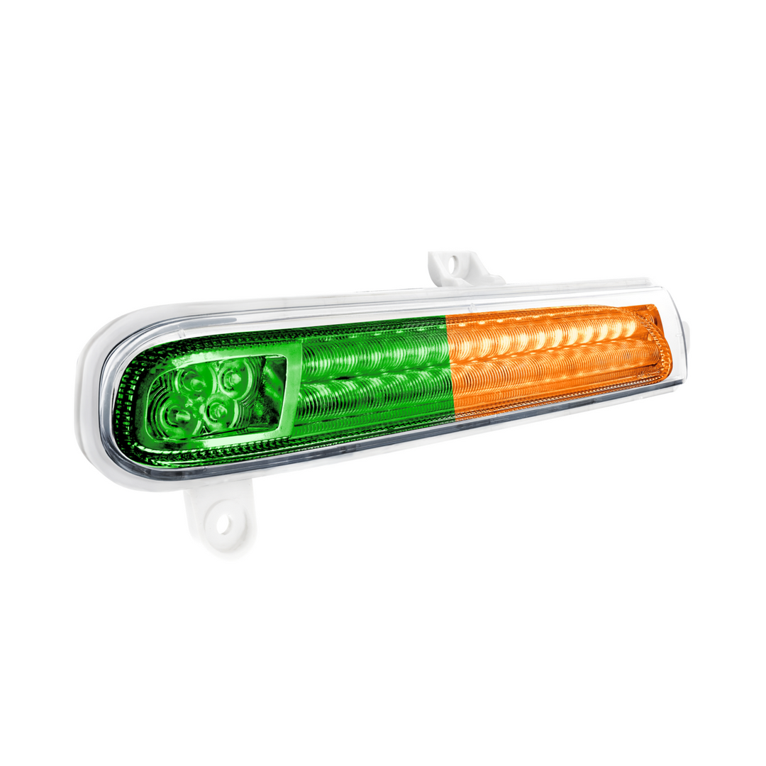 Double Fury 78 LED Turn Signal Light For 2008-2024 Peterbilt 389 - Amber &amp; Purple LED