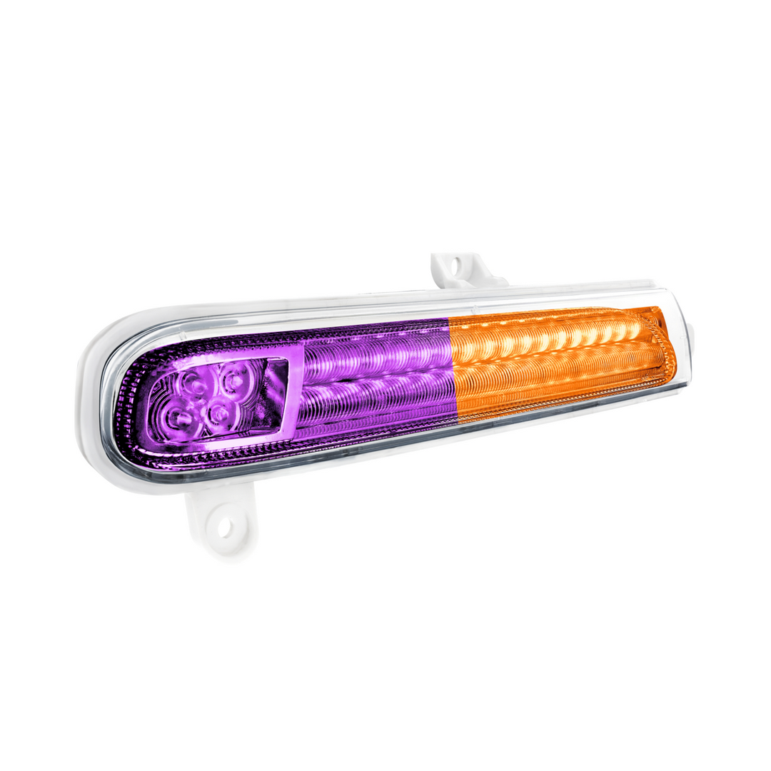 Double Fury 78 LED Turn Signal Light For 2008-2024 Peterbilt 389 - Amber &amp; White LED