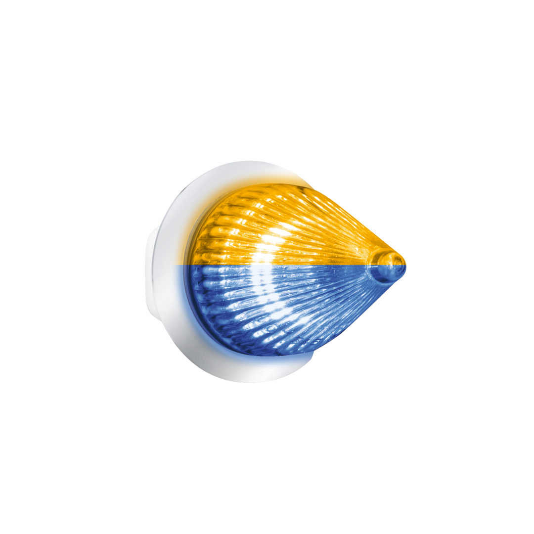 Double Fury 4 LED Dual Function 1-1/8" Spike Light - Amber &amp; Blue LED