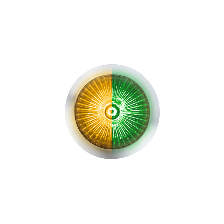 Double Fury 4 LED Dual Function 1-1/8" Spike Light - Amber &amp; Green LED