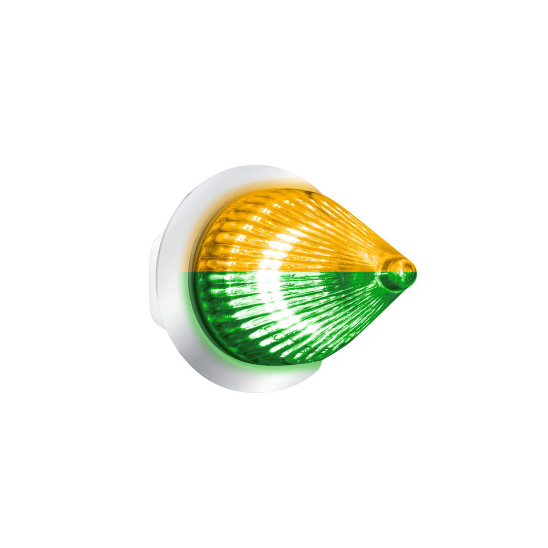 Double Fury 4 LED Dual Function 1-1/8" Spike Light - Amber &amp; Green LED