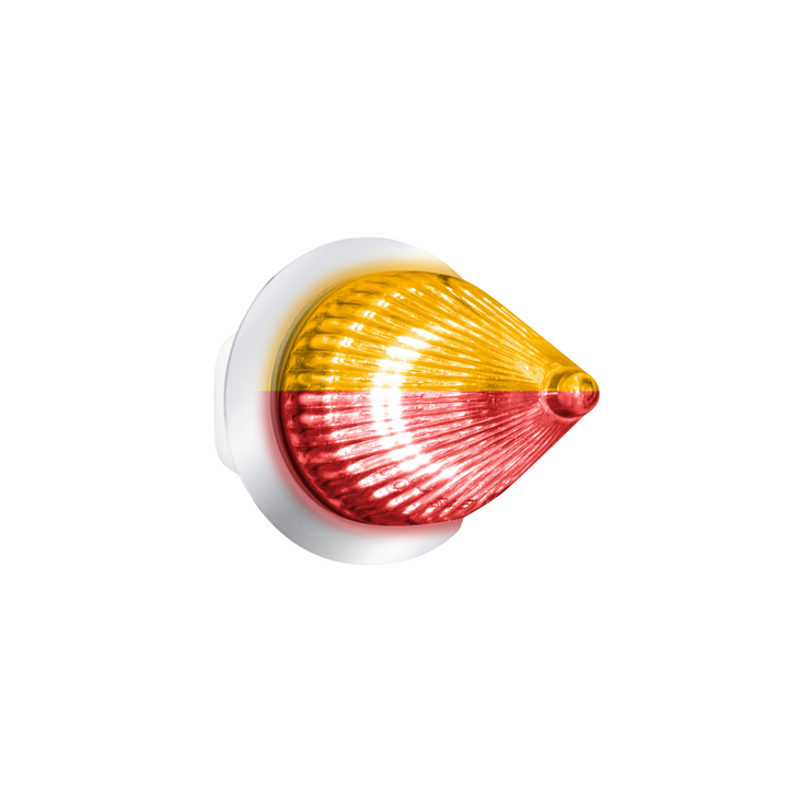 Double Fury 4 LED Dual Function 1-1/8" Spike Light - Amber &amp; Red LED