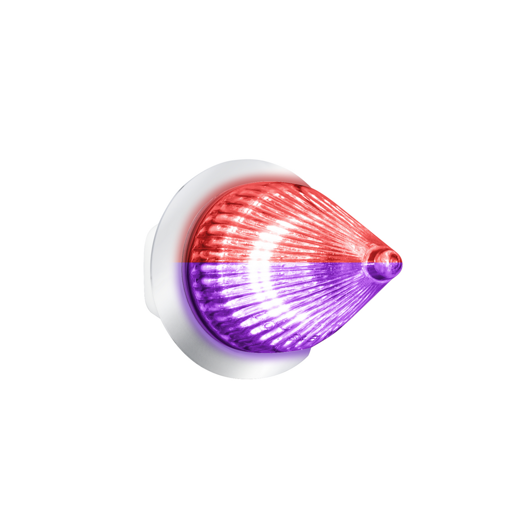 Double Fury 4 LED Dual Function 1-1/8" Spike Light - Red &amp; Purple LED