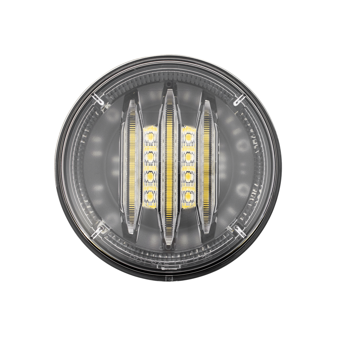Saber 39 LED 4" Round Back-Up Light-White LED/Clear Lens