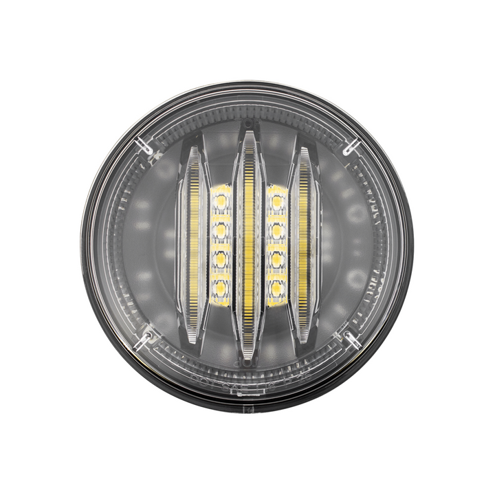 Saber 39 LED 4" Round Back-Up Light-White LED/Clear Lens