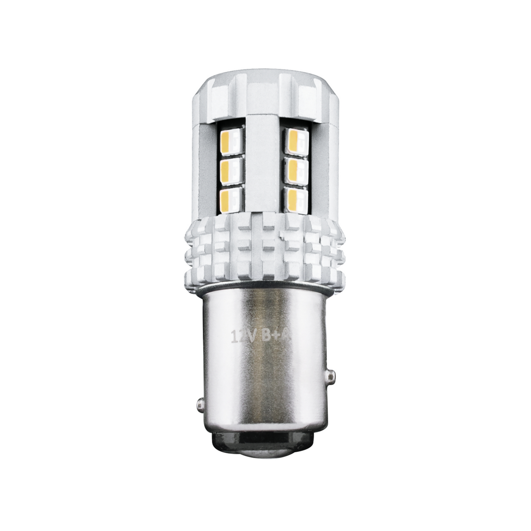 Double Fury High Power 18 LED 1157 Bulb - Amber &amp; Blue LED