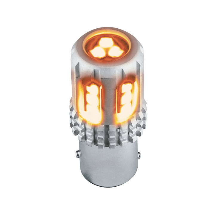 Double Fury High Power 18 LED 1157 Bulb - Amber &amp; Blue LED