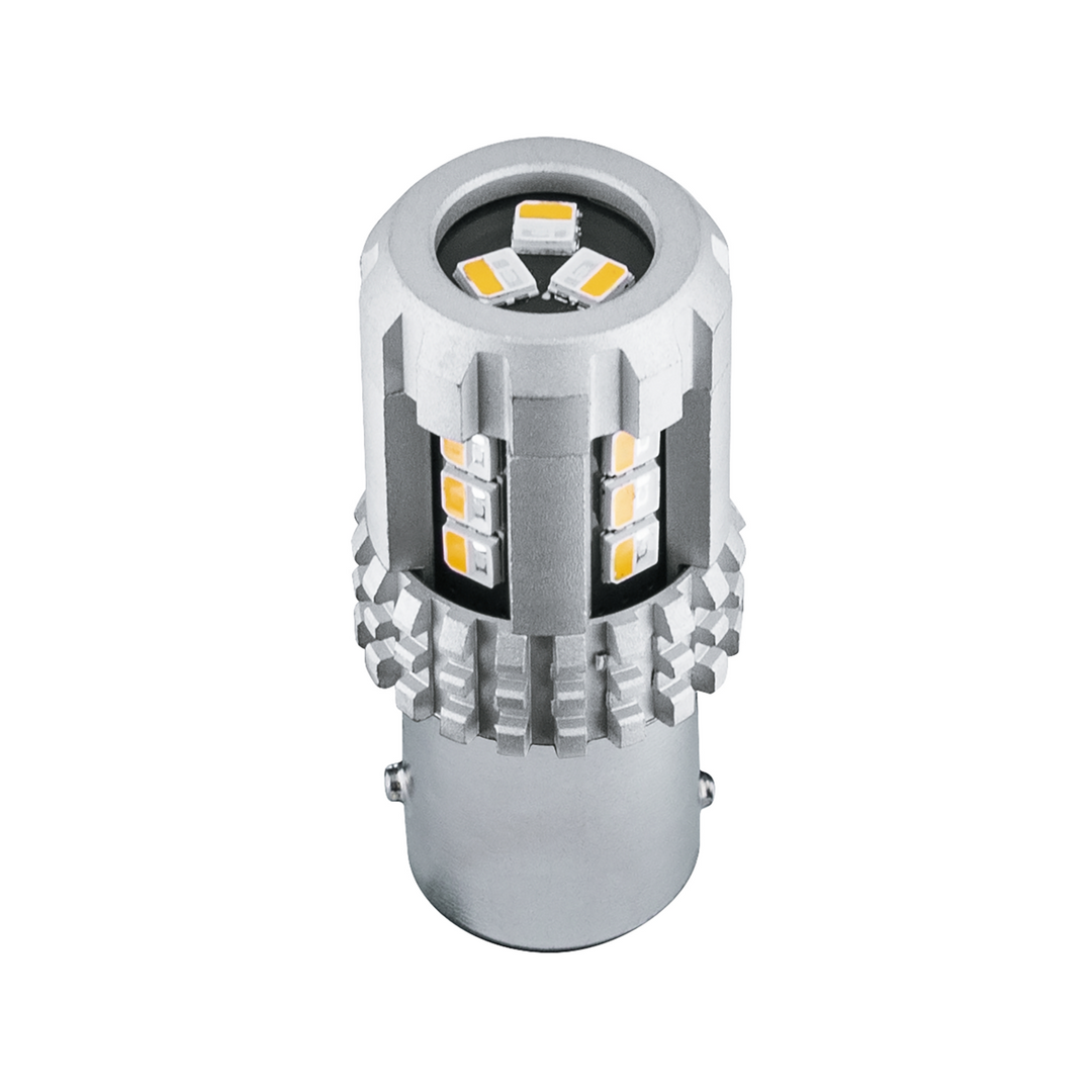 Double Fury High Power 18 LED 1157 Bulb - Amber &amp; Blue LED