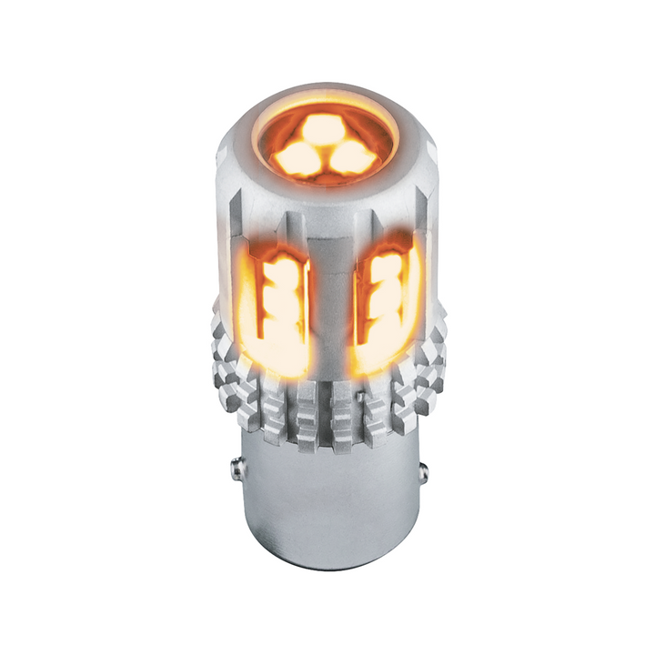 Double Fury High Power 18 LED 1157 Bulb - Amber &amp; Green LED