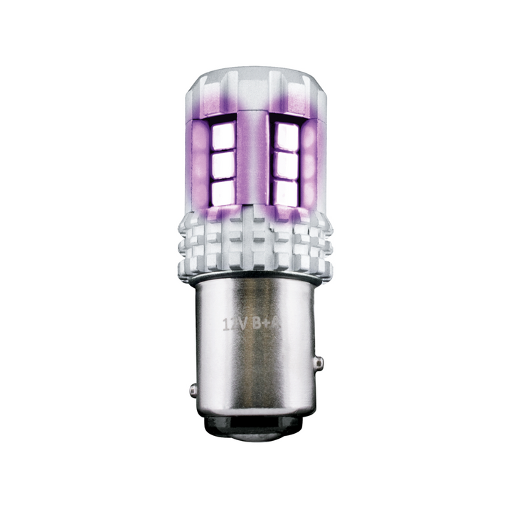 Double Fury High Power 18 LED 1157 Bulb - Amber &amp; Purple LED
