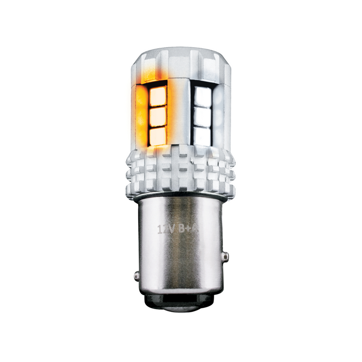 Double Fury High Power 18 LED 1157 Bulb - Amber &amp; White LED