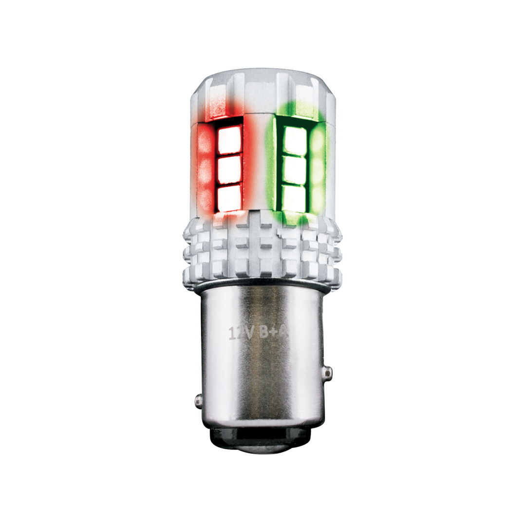Double Fury High Power 18 LED 1157 Bulb - Red &amp; Green LED