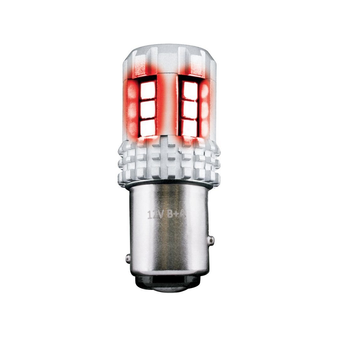 Double Fury High Power 18 LED 1157 Bulb - Red &amp; Purple LED