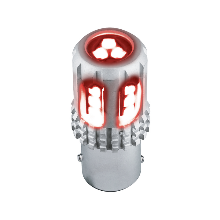 Double Fury High Power 18 LED 1157 Bulb - Red &amp; Purple LED