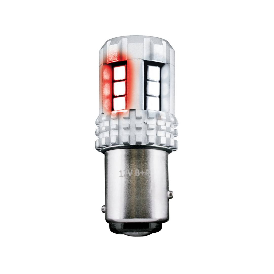 Double Fury High Power 18 LED 1157 Bulb - Red &amp; White LED