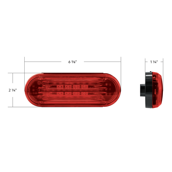Saber 32 LED 6" Oval Stop Turn &amp; Tail Light