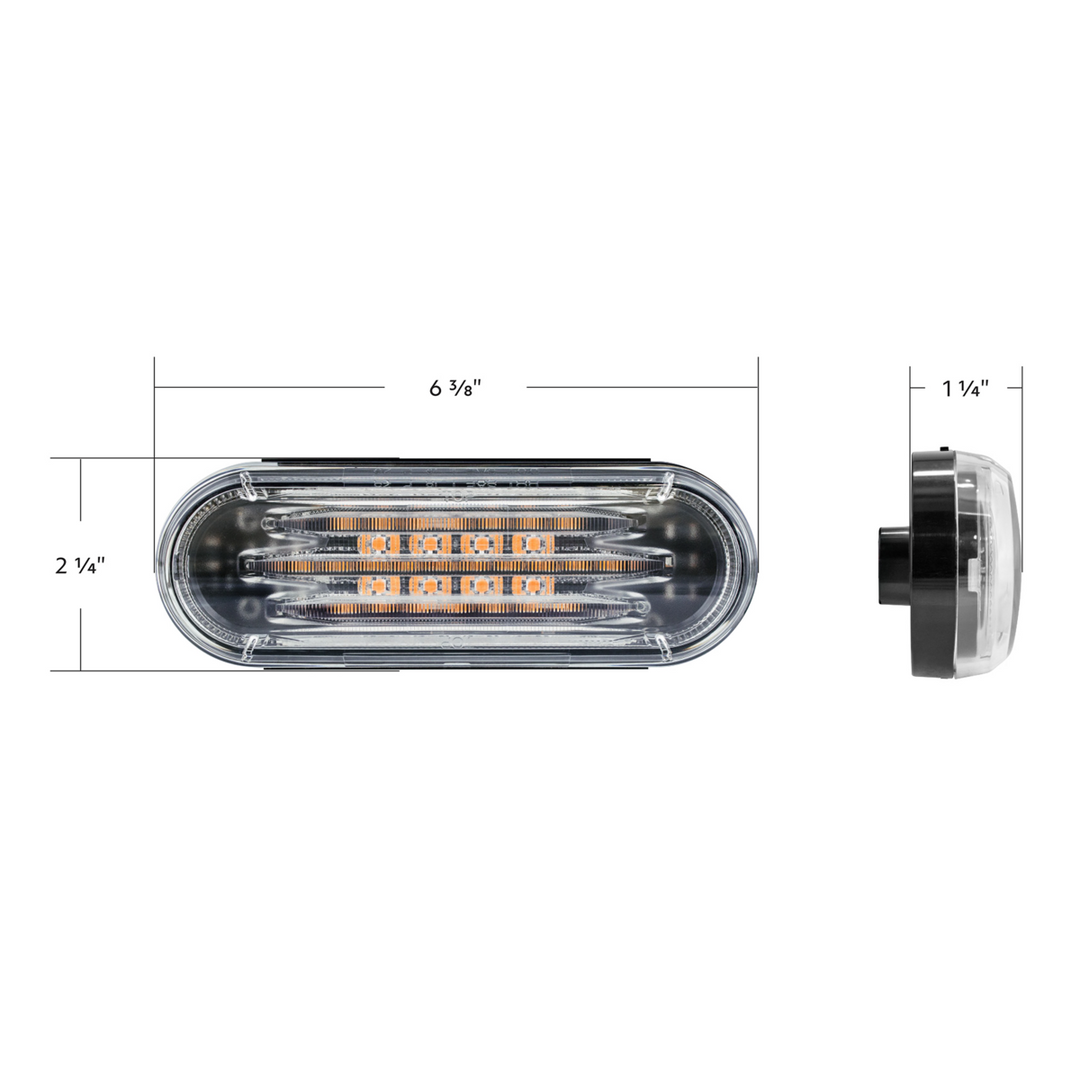 Saber 32 LED 6" Oval Stop Turn &amp; Tail Light