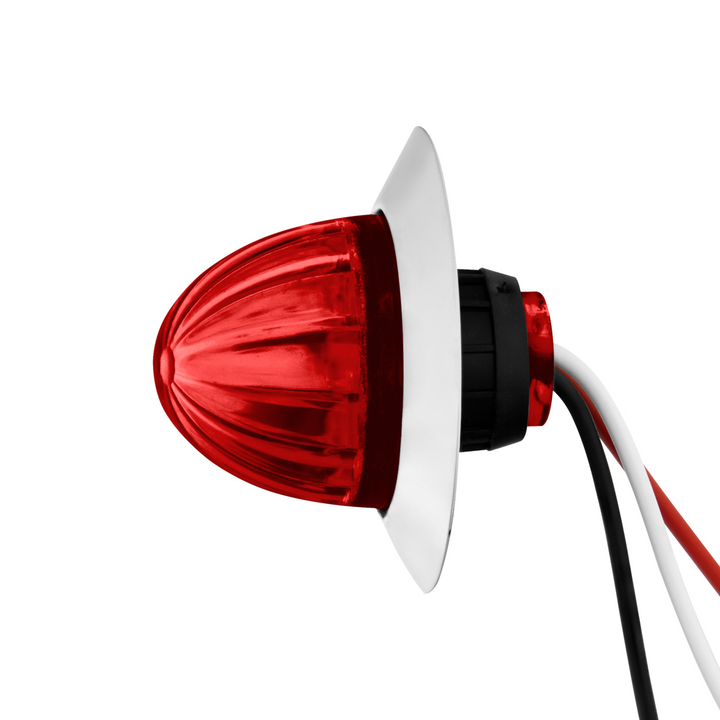 6 LED Dual Function 1-1/4" Watermelon Light With Stainless Steel Bezel
